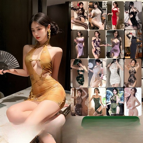 Sexy lace cheongsam - cheongsam, fishnet