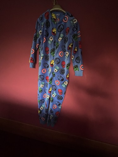 Marvel blue fleece - marvel, full